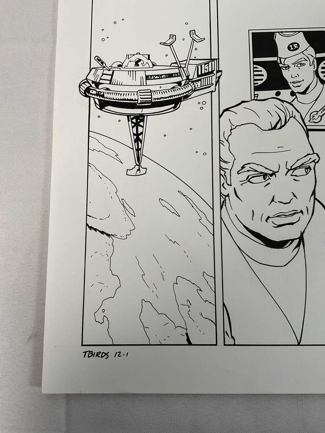 Original Comic Book artwork - Lee Sullivan artwork for an issue of Gerry Anderson's THUNDERBIRDS, c. - Image 3 of 3