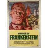 HORROR OF FRANKENSTEIN (1970) - A British one sheet movie poster for the Hammer Horror film based on