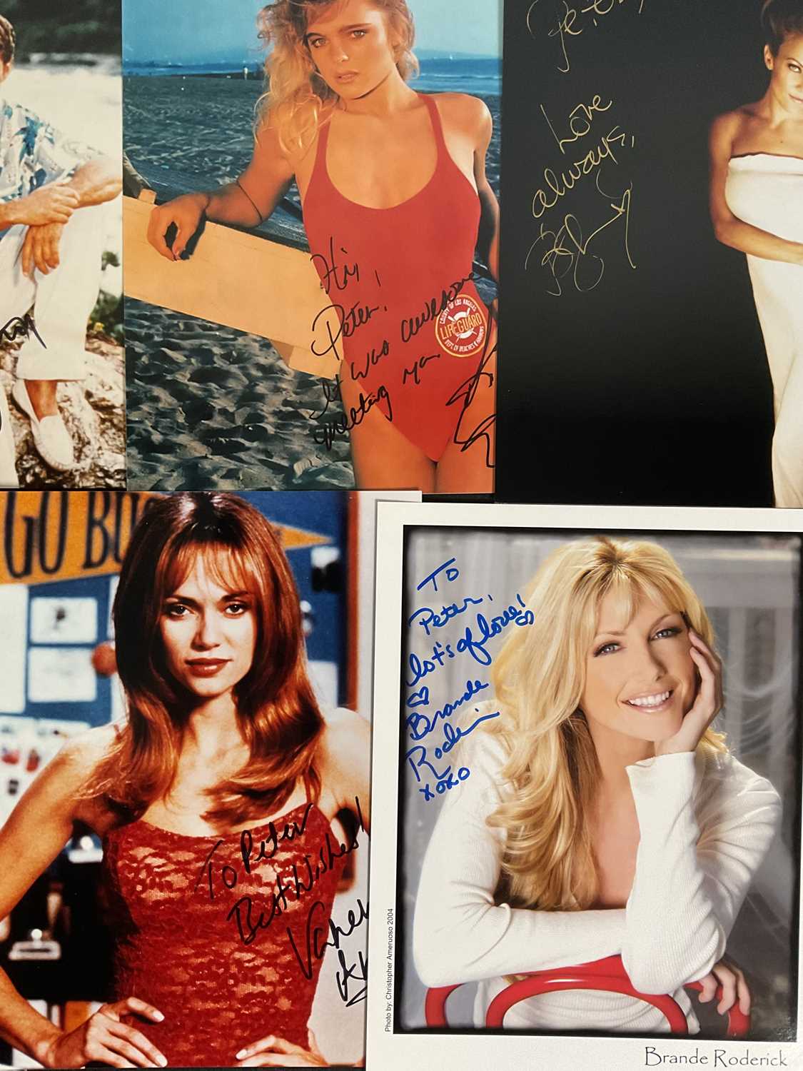 A group of signed photographs relating to BAYWATCH comprising of PAMELA ANDERSON, ERIKA ELENIAK, - Image 4 of 4