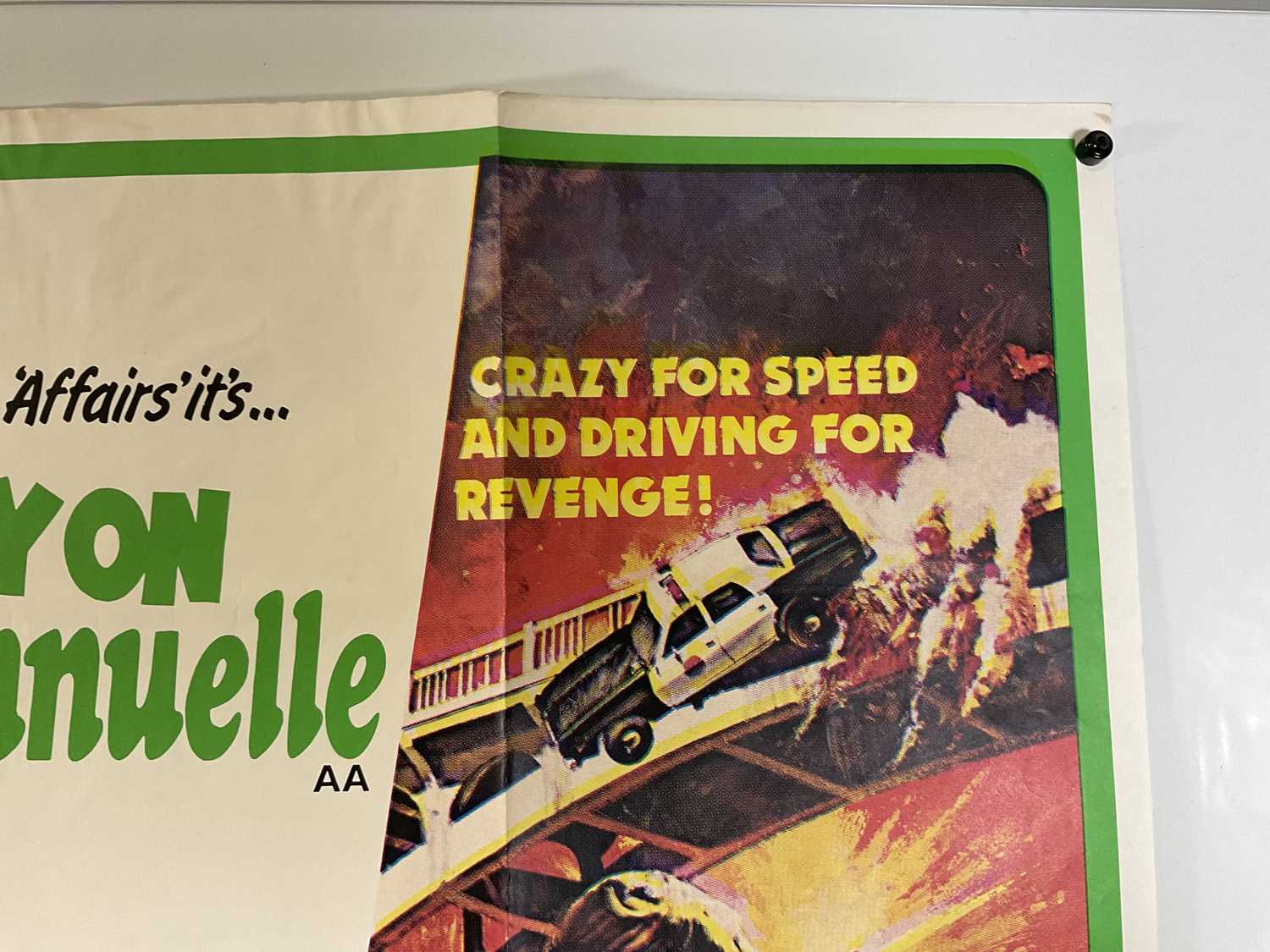 CARRY ON EMMANNUELLE / SPEED TRAP (1978) Double-Bill UK Quad film poster, folded - Image 2 of 5