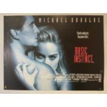 BASIC INSTINCT (1992) UK Quad film poster, rolled