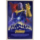 AVENGERS INFINITY WAR (2018) - MARKO MANEV officially licensed alternative movie poster for Marvel /