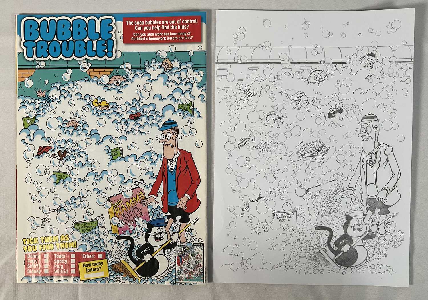 Original Comic Book artwork - 2 pages of original artwork by MYCHAILO KAZYBRID from BEANO issue 3865 - Image 3 of 5