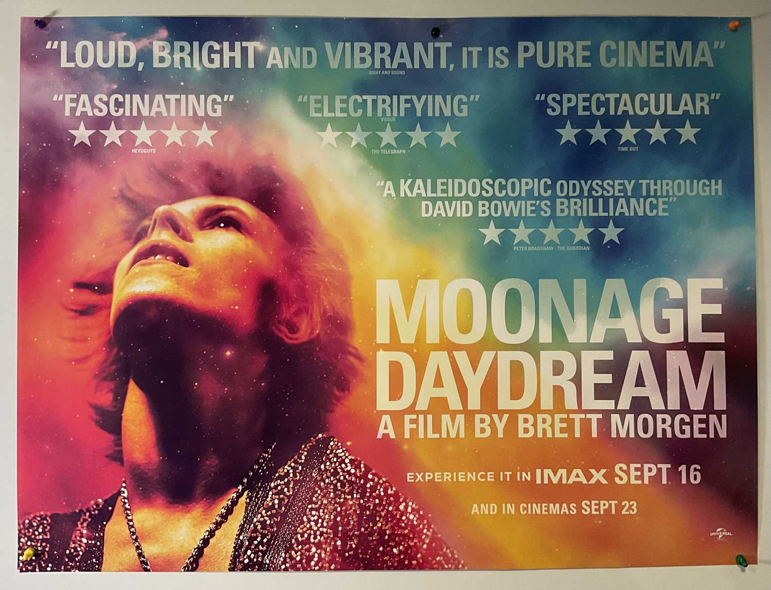 MOONAGE DAYDREAM (2022) UK Quad and one sheet film poster for the David Bowie Documentary, quad is - Image 3 of 8