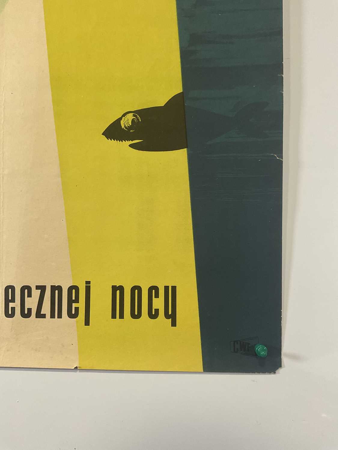 MYSTERY OF THE ETERNAL NIGHT (1956) Polish film poster 23" x 33.5", folded - Image 4 of 6
