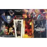 A group of superhero UK quad film posters comprising of GUARDIANS OF THE GALAXY VOLUME 2 (2017)
