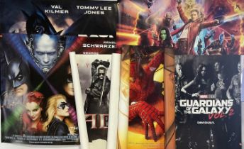 A group of superhero UK quad film posters comprising of GUARDIANS OF THE GALAXY VOLUME 2 (2017)