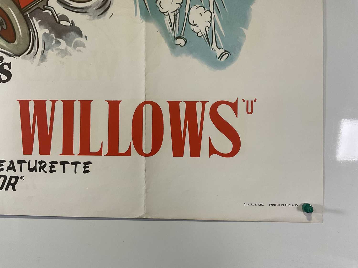 WALT DISNEY: WIND IN THE WILLOWS (1949) (1960s rerelease) - UK Quad film poster - folded - Image 4 of 6