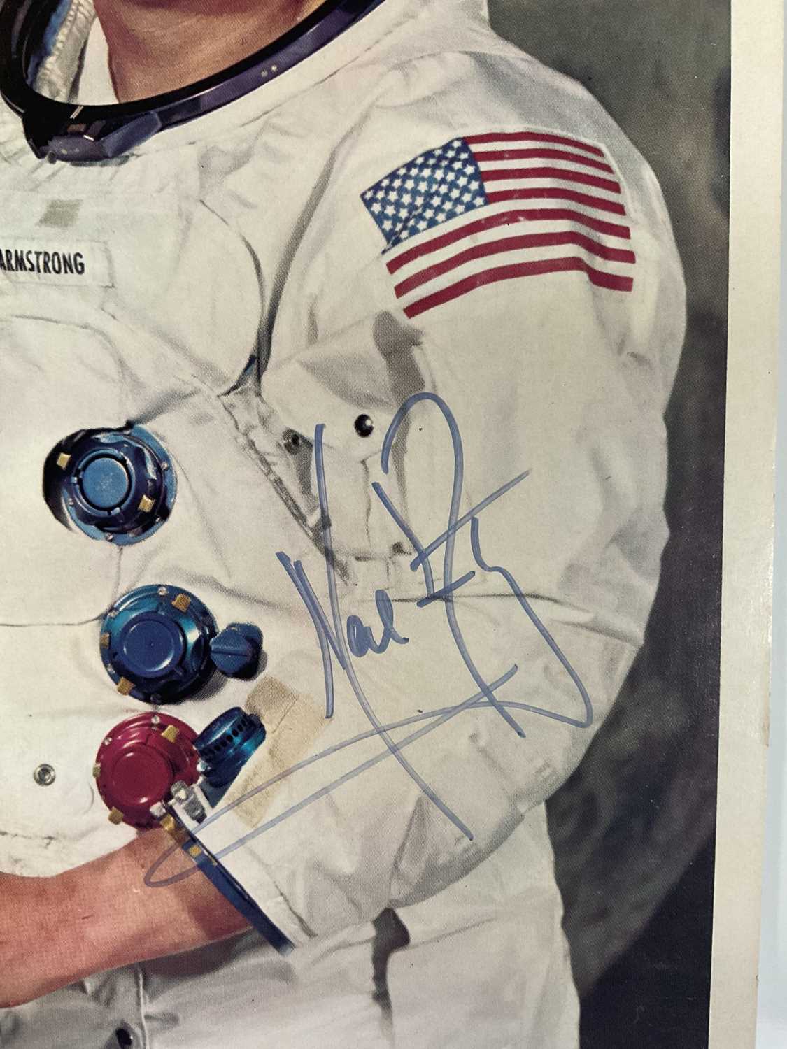 An 8" x 10" colour portrait photograph of NEIL ARMSTRONG (1930-2012) first man to walk on the - Image 2 of 2