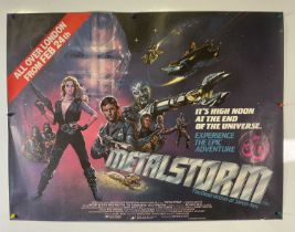 METAL STORM (1983) UK Quad film poster, artwork by Brian Bysouth, still with 3-D sticker, rolled