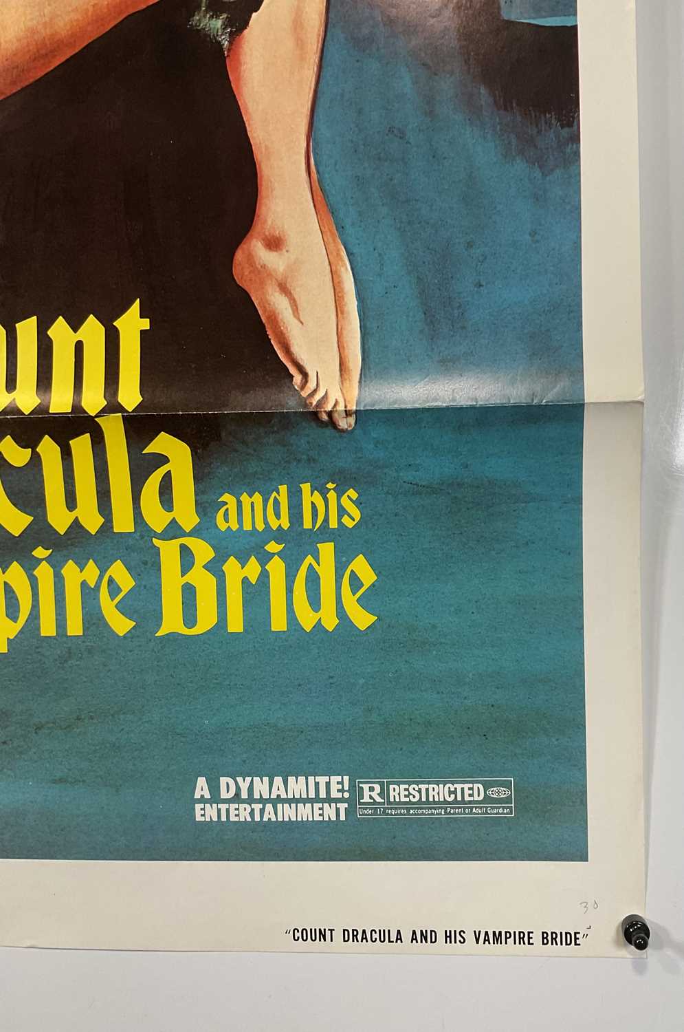 COUNT DRACULA AND HIS VAMPIRE BRIDE (1978) US one sheet movie poster, released in the UK - Image 3 of 6