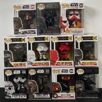 STAR WARS - A group of Star Wars Funko Pops - THE BAD GUYS, comprising of Stormtrooper #296