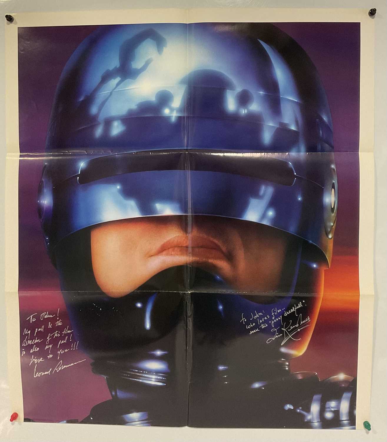 A ROBOCOP 2 US one-sheet movie poster signed by Director IRVIN KERSHNER and Composer LEONARD - Image 4 of 7
