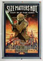 STAR WARS EPISODE II: ATTACK OF THE CLONES (2002) US One Sheet, 'Size Matters Not' IMAX Experience