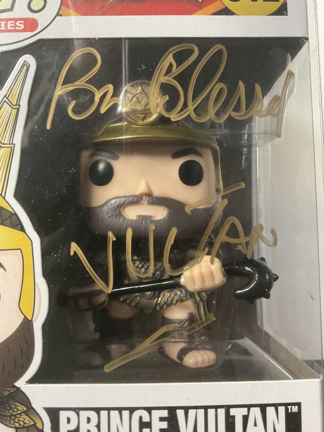 FUNKO POP - Flash Gordon Prince Vulcan funko pop signed by Brian Blessed with character name. - Image 3 of 3