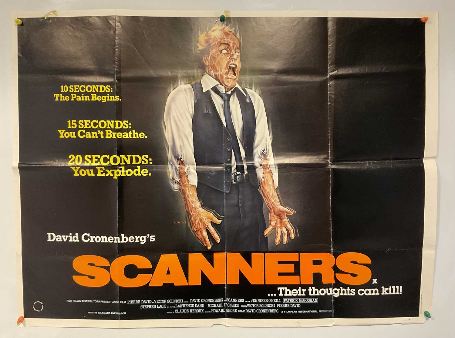 A group of Horror movie poster to include SCANNERS (1981) UK Quad, PROPHECY (1979) UK Quad, - Image 6 of 6