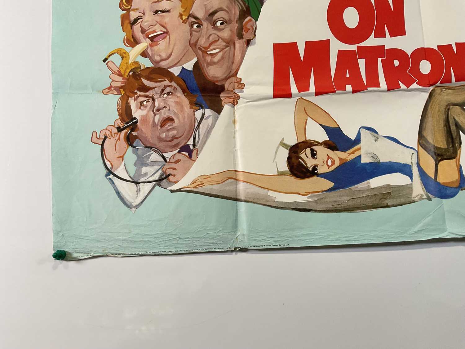 CARRY ON MATRON (1972) UK Quad film poster, folded. - Image 3 of 6