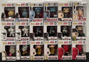 STAR WARS - A group of Star Wars Funko Pops to include Porg #198 Flocked, white box Porg #198