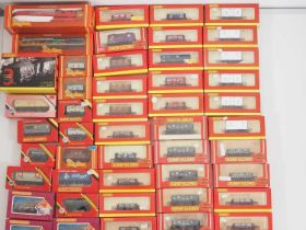 A very large group of HORNBY boxed OO gauge wagons of various types - G/VG in G/VG boxes (47)