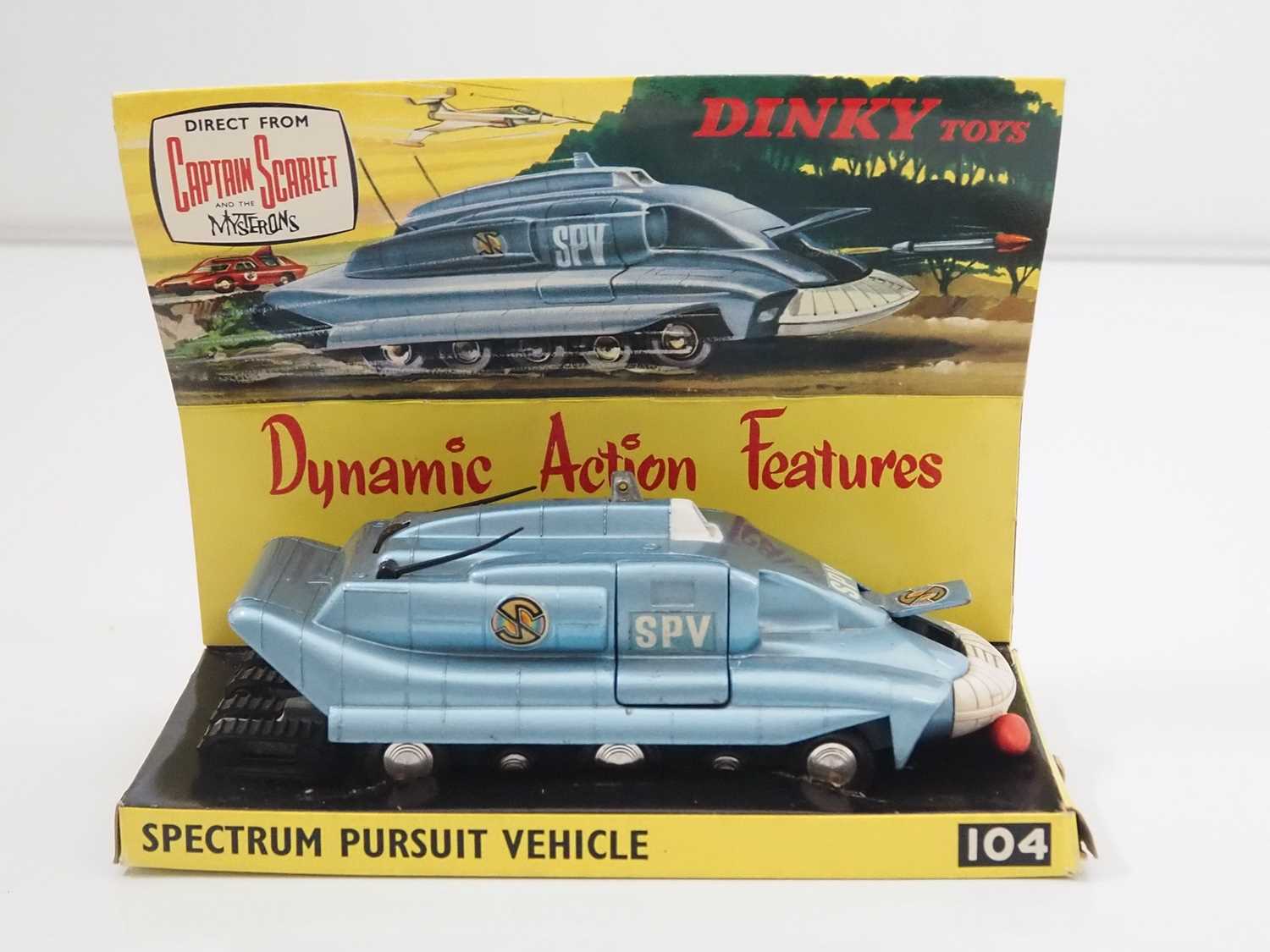 A DINKY 104 diecast 'Gerry Anderson's Captain Scarlet' Spectrum Pursuit Vehicle in original box with - Image 2 of 6