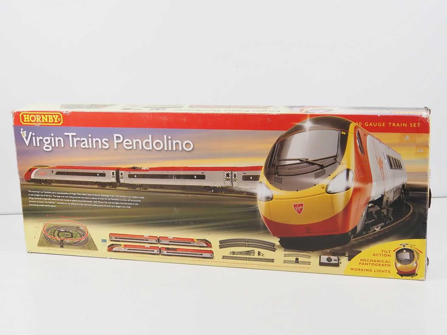 A HORNBY R1134 OO gauge 'Virgin Trains Pendolino' train set comprising a 4-car train and track, - Image 5 of 7