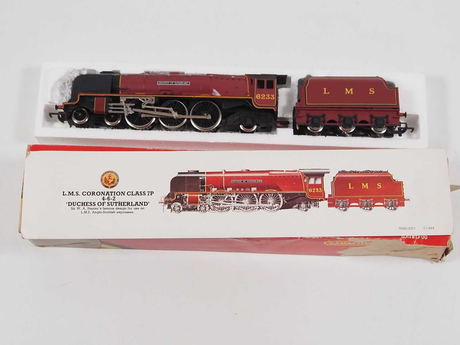 A group of OO gauge steam locomotives by HORNBY all in LMS maroon livery, Duchess of Sutherland - Image 3 of 5
