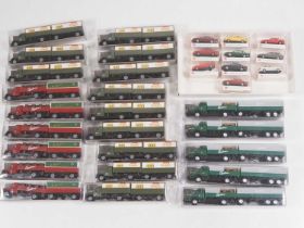 A group of 1:87 scale plastic cars and lorries comprising cars by RIETZE for AUDI and a quantity