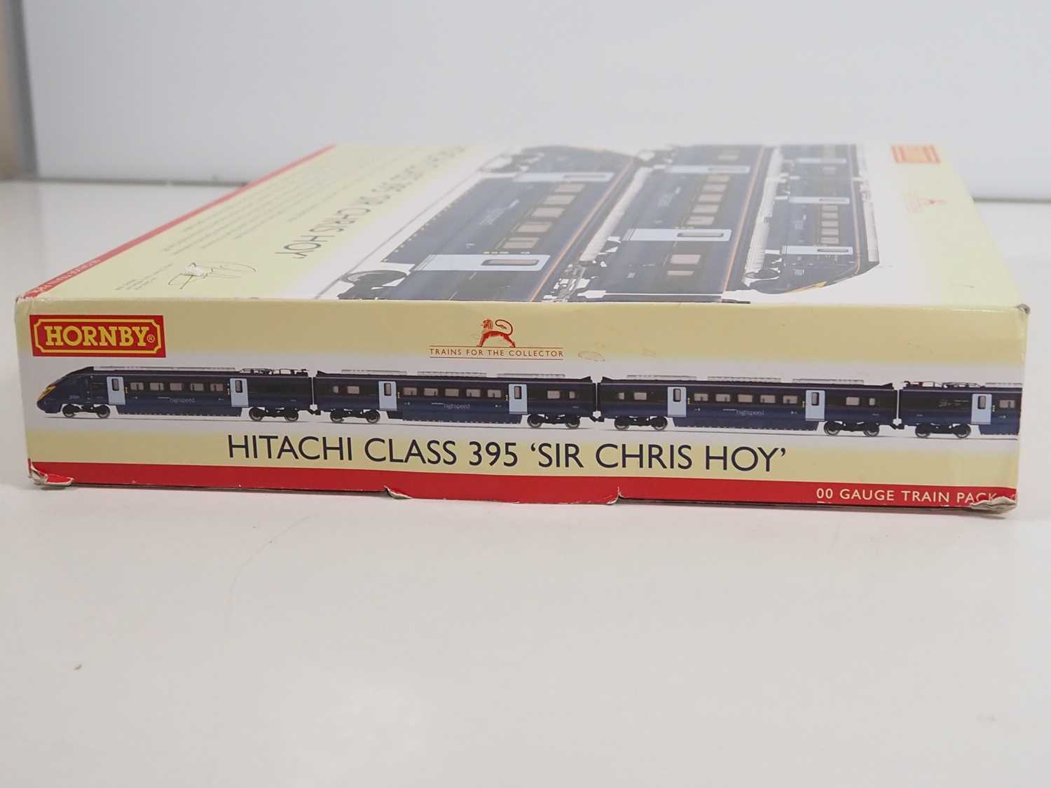 A HORNBY R3185 OO gauge Hitachi Class 395 4-car 'Javelin' EMU in South Eastern blue livery 'Sir - Image 6 of 7