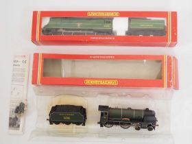 A pair of HORNBY OO gauge steam locomotives comprising 'Exeter' and 'Cranleigh' both in Southern