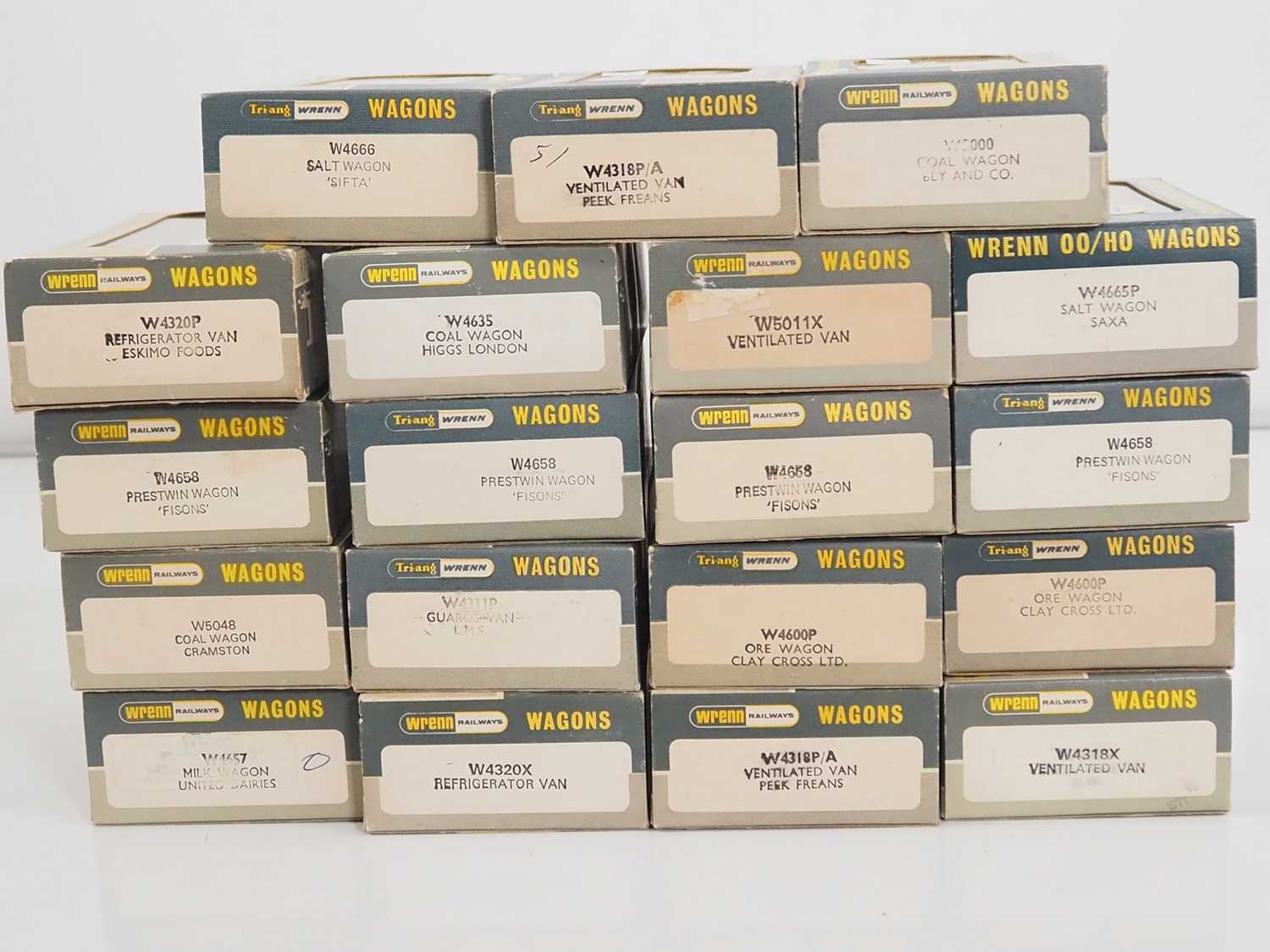 A group of WRENN boxed OO gauge wagons of various types - VG in G/VG boxes (19) - Image 2 of 2