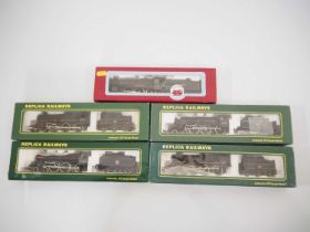 A group of OO gauge steam locomotives by REPLICA and DAPOL, all in BR liveries - VG in G/VG boxes (