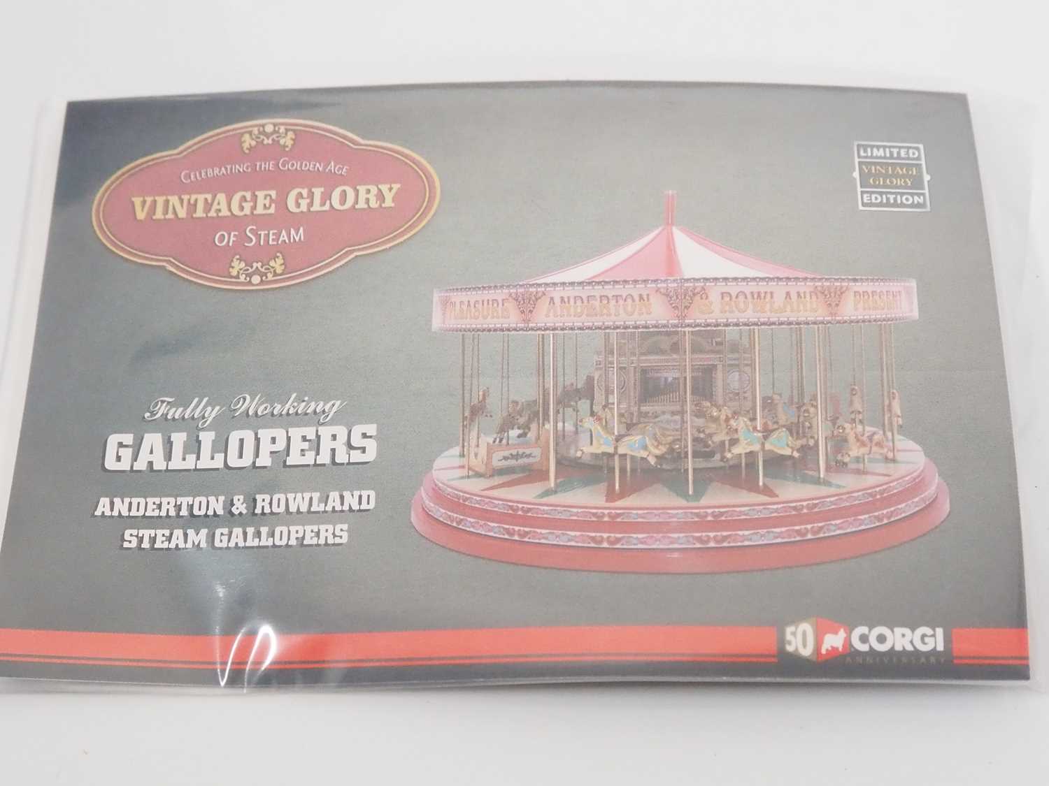 A CORGI 1:50 scale CC20403 Anderton and Rowland Steam Galloper model carousel with horses - - Image 2 of 6