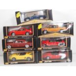 A mixed group of MAISTO 1:18 scale diecast cars - all as new - VG/E in VG boxes (7)