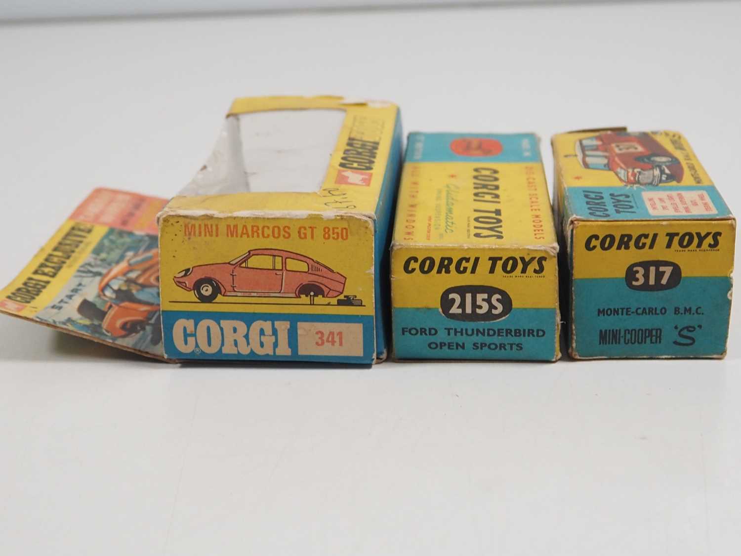 A group of CORGI diecast cars comprising 215S (one tyre missing), 317 and 341(one wheel missing) - - Image 9 of 9