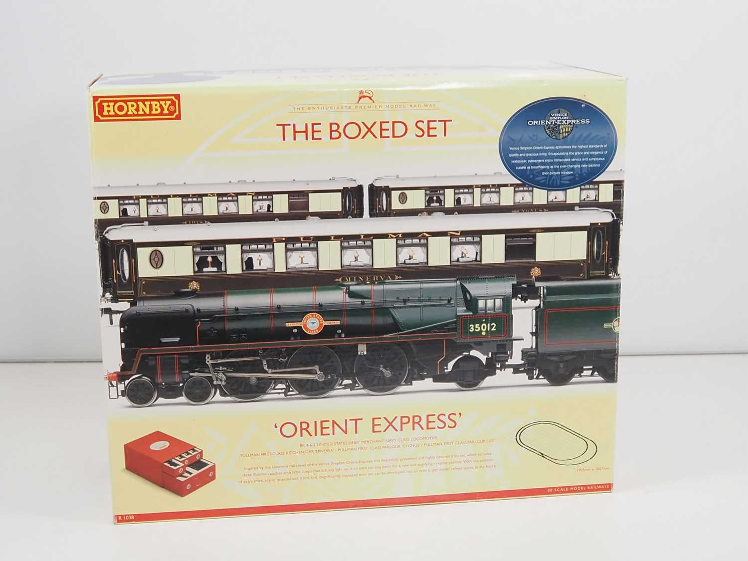 A HORNBY R1038 OO gauge 'Orient Express' premium boxed set comprising a Merchant Navy Class steam - Image 7 of 8