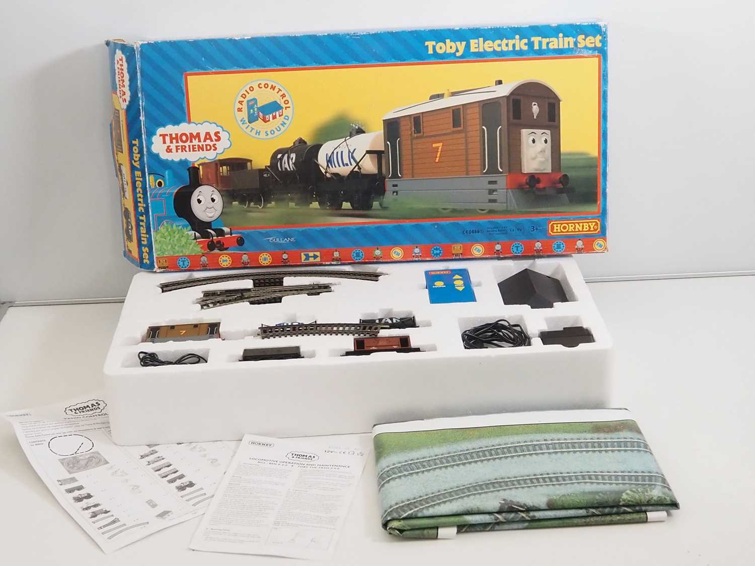 A HORNBY OO gauge 'Thomas and Friends' series 'Toby' train set - comprising Toby the tram engine,