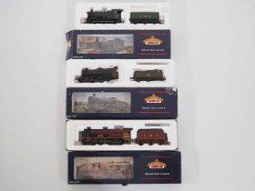 A group of BACHMANN OO gauge steam locomotives in BR, LMS and GWR liveries - G/VG in G boxes (3)