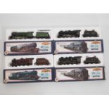 A group of BACHMANN OO gauge steam locomotives in LMS, BR and LNER liveries - G/VG in G boxes (4)