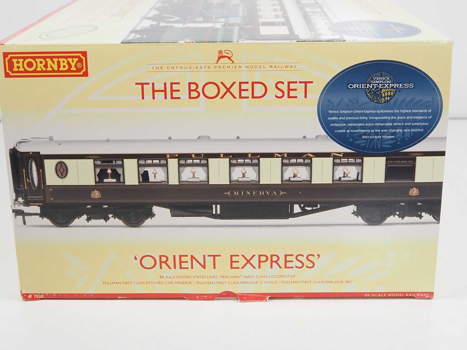 A HORNBY R1038 OO gauge 'Orient Express' premium boxed set comprising a Merchant Navy Class steam - Image 8 of 8