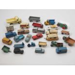 A group of playworn diecast cars, lorries etc by DINKY, CORGI and others - P/F unboxed (28)