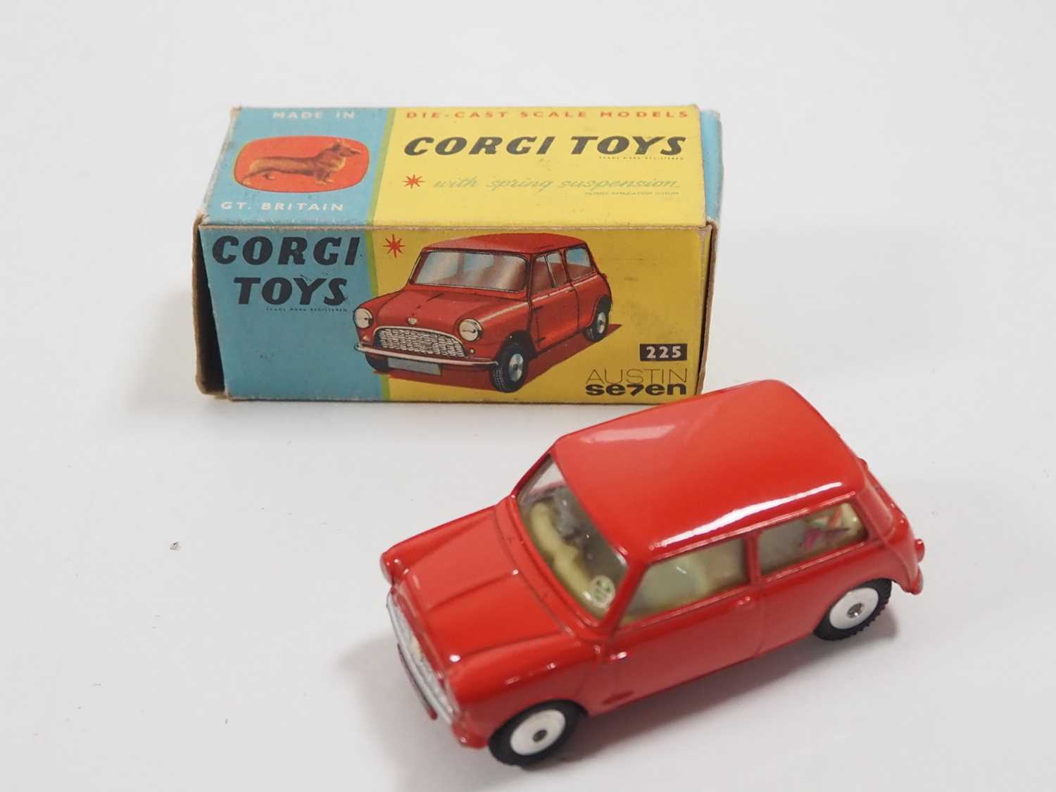 A group of CORGI diecast vehicles comprising a 225 Austin Seven, a 359 Army Field Kitchen and a - Image 2 of 5