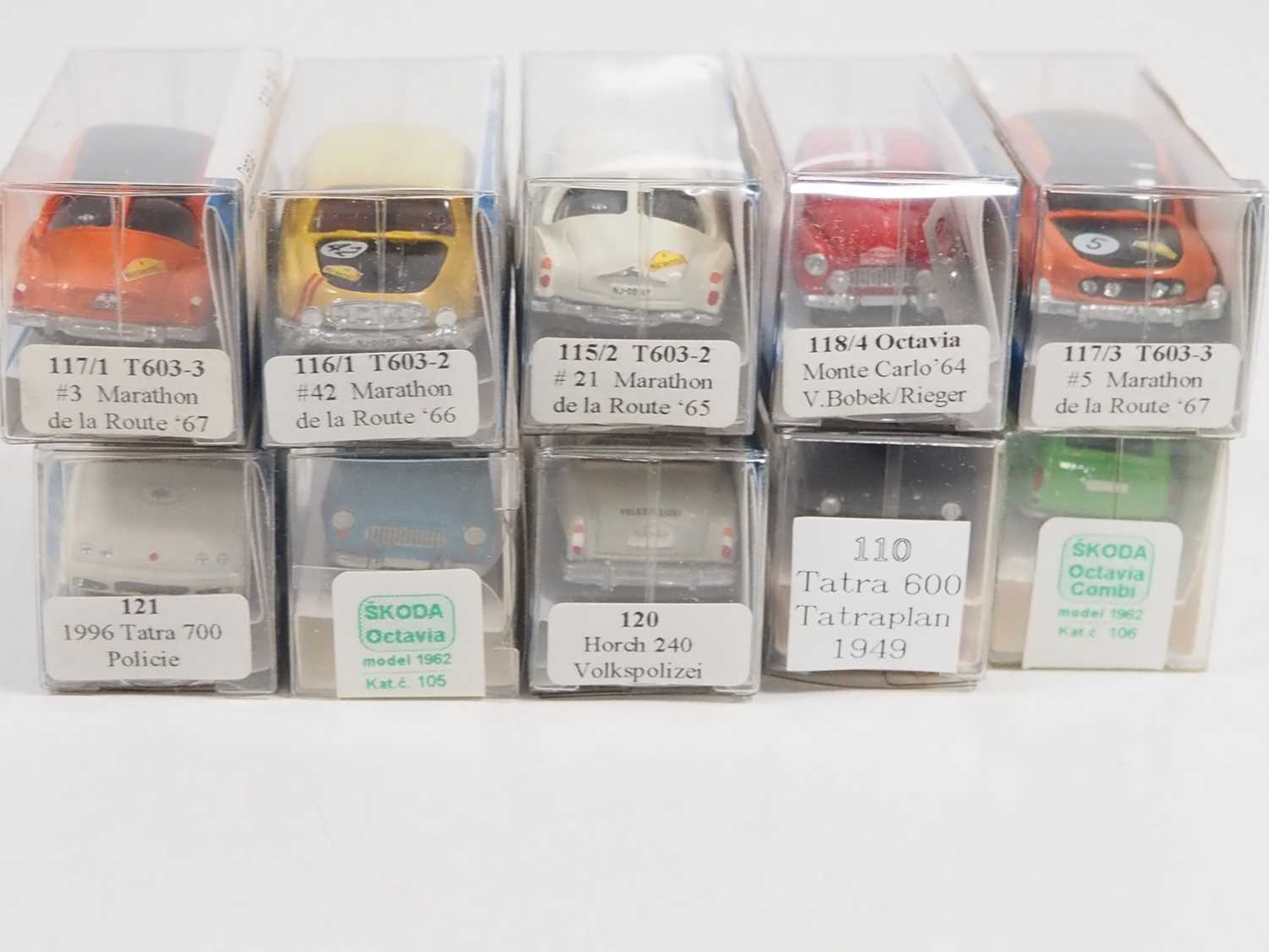 A group of white metal 1:87 scale cars - most with detailing etches by V&V MODEL who are a Czech - Image 4 of 5