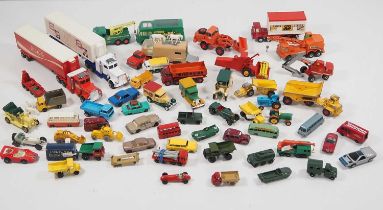 A large quantity of unboxed vintage diecast vehicles mainly by MATCHBOX - generally G unboxed (Q)