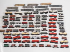 A very large quantity of unboxed mostly TRI-ANG TT gauge wagons - F/G unboxed (circa 80+)