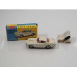 A CORGI 258 diecast 'The Saint's' Volvo P1800 with white body, red interior with figure, silver