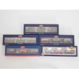 A group of BACHMANN OO gauge limited edition triple wagon packs - VG in VG boxes (5)