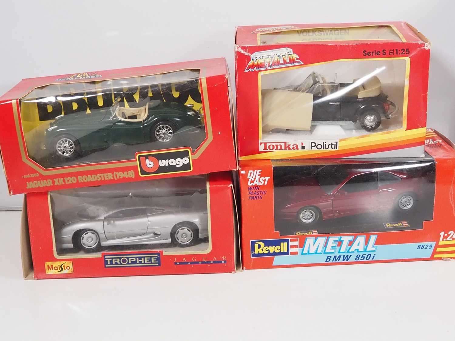 A group of 1:24 scale diecast cars by BBURAGO, REVELL and others - VG in F/G boxes (12) - Bild 2 aus 7