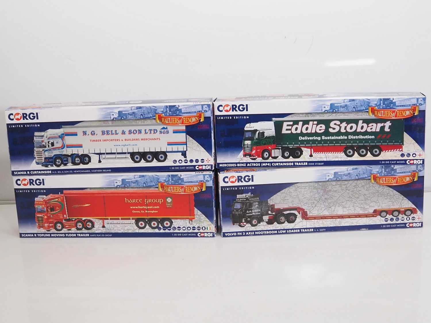 A group of CORGI 1:50 scale diecast articulated lorries - VG/E in G/VG boxes (4)