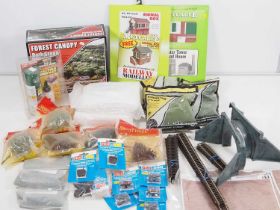 A large quantity of OO gauge scenery and accessories including point motors etc - G/VG in G original
