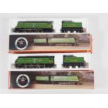 A pair of HORNBY OO gauge Battle of Britain class steam locomotives comprising 'Spitfire' and a